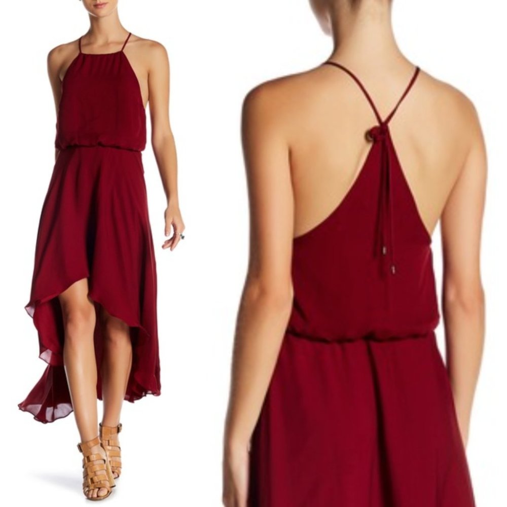 NWT $595 HAUTE HIPPIE 100% Silk Asymmetric Hem M - Picture 4 of 16